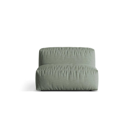 Martina Modulares Sofa Sitzelement, Sitztiefe 76 cm, aus Strukturierter Stoff in Moosgrün (Boston Water Green), 106x90 cm von Micadoni – Bild 1