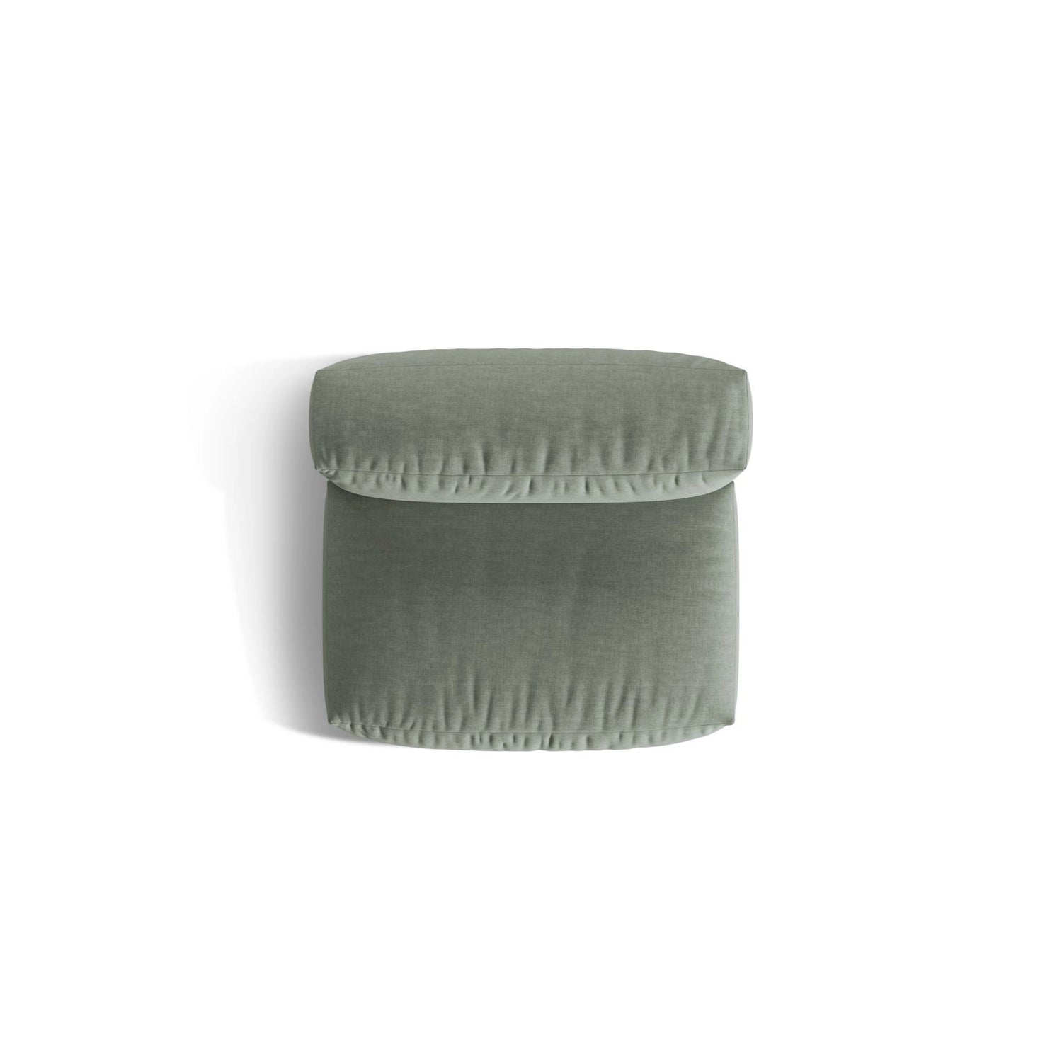 Martina Modulares Sofa Sitzelement, Sitztiefe 76 cm, aus Strukturierter Stoff in Moosgrün (Boston Water Green), 106x90 cm von Micadoni – Bild 5