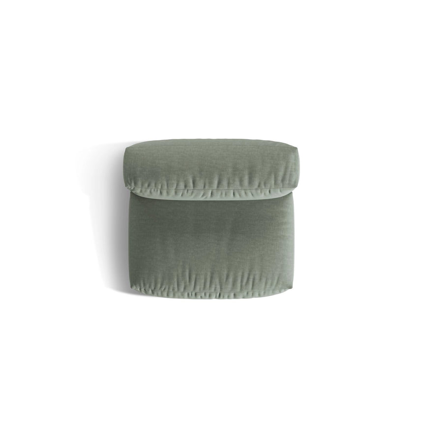 Martina Modulares Sofa Sitzelement, Sitztiefe 76 cm, aus Strukturierter Stoff in Moosgrün (Boston Water Green), 106x90 cm von Micadoni – Bild 5