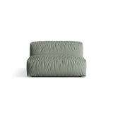 Martina Modulares Sofa Sitzelement, Sitztiefe 76 cm, aus Strukturierter Stoff in Moosgrün (Boston Water Green), 132x106 cm von Micadoni – Bild 1