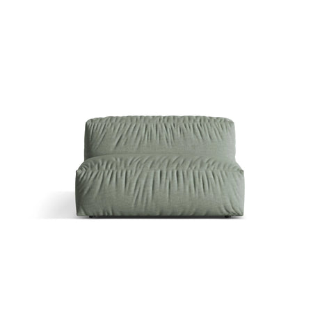 Martina Modulares Sofa Sitzelement, Sitztiefe 76 cm, aus Strukturierter Stoff in Moosgrün (Boston Water Green), 132x106 cm von Micadoni – Bild 1