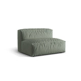 Martina Modulares Sofa Sitzelement, Sitztiefe 76 cm, aus Strukturierter Stoff in Moosgrün (Boston Water Green), 132x106 cm von Micadoni – Bild 3