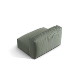 Martina Modulares Sofa Sitzelement, Sitztiefe 76 cm, aus Strukturierter Stoff in Moosgrün (Boston Water Green), 132x106 cm von Micadoni – Bild 4