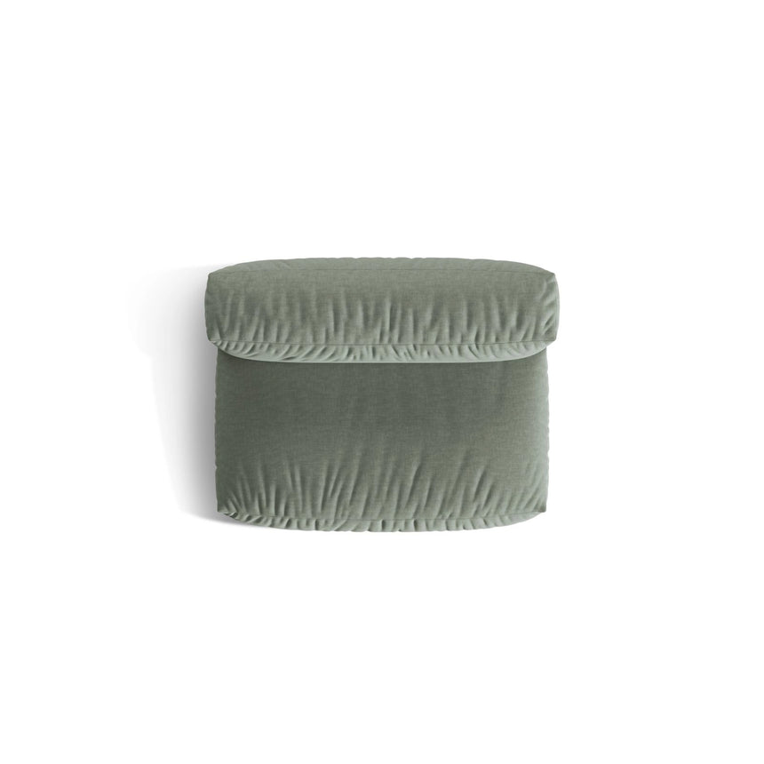 Martina Modulares Sofa Sitzelement, Sitztiefe 76 cm, aus Strukturierter Stoff in Moosgrün (Boston Water Green), 132x106 cm von Micadoni – Bild 5