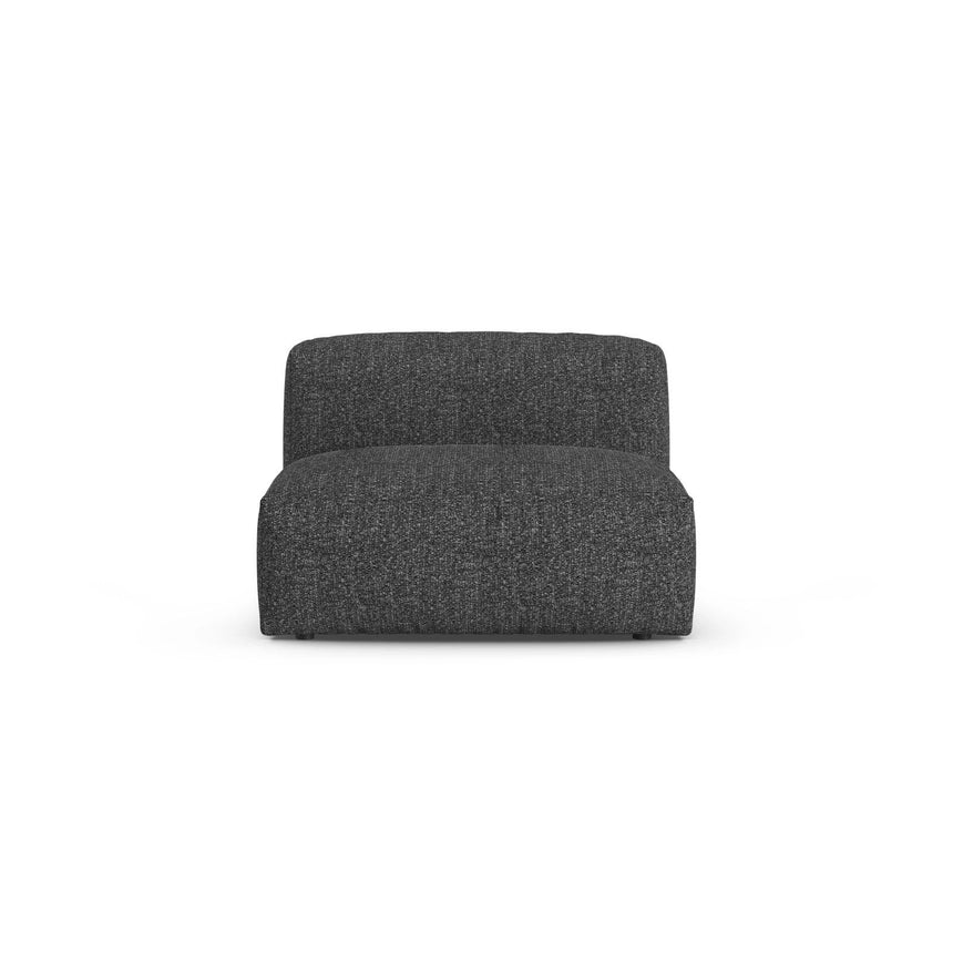 Martina Modulares Sofa Sitzelement, Sitztiefe 90 cm, aus Boucle in Anthrazit (Monet Anthracite), 120x90 cm von Micadoni – Bild 1