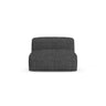 Martina Modulares Sofa Sitzelement, Sitztiefe 90 cm, aus Boucle in Anthrazit (Monet Anthracite), 120x90 cm von Micadoni – Bild 1