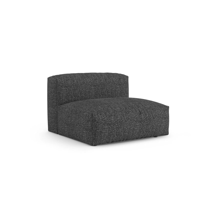 Martina Modulares Sofa Sitzelement, Sitztiefe 90 cm, aus Boucle in Anthrazit (Monet Anthracite), 120x90 cm von Micadoni – Bild 3