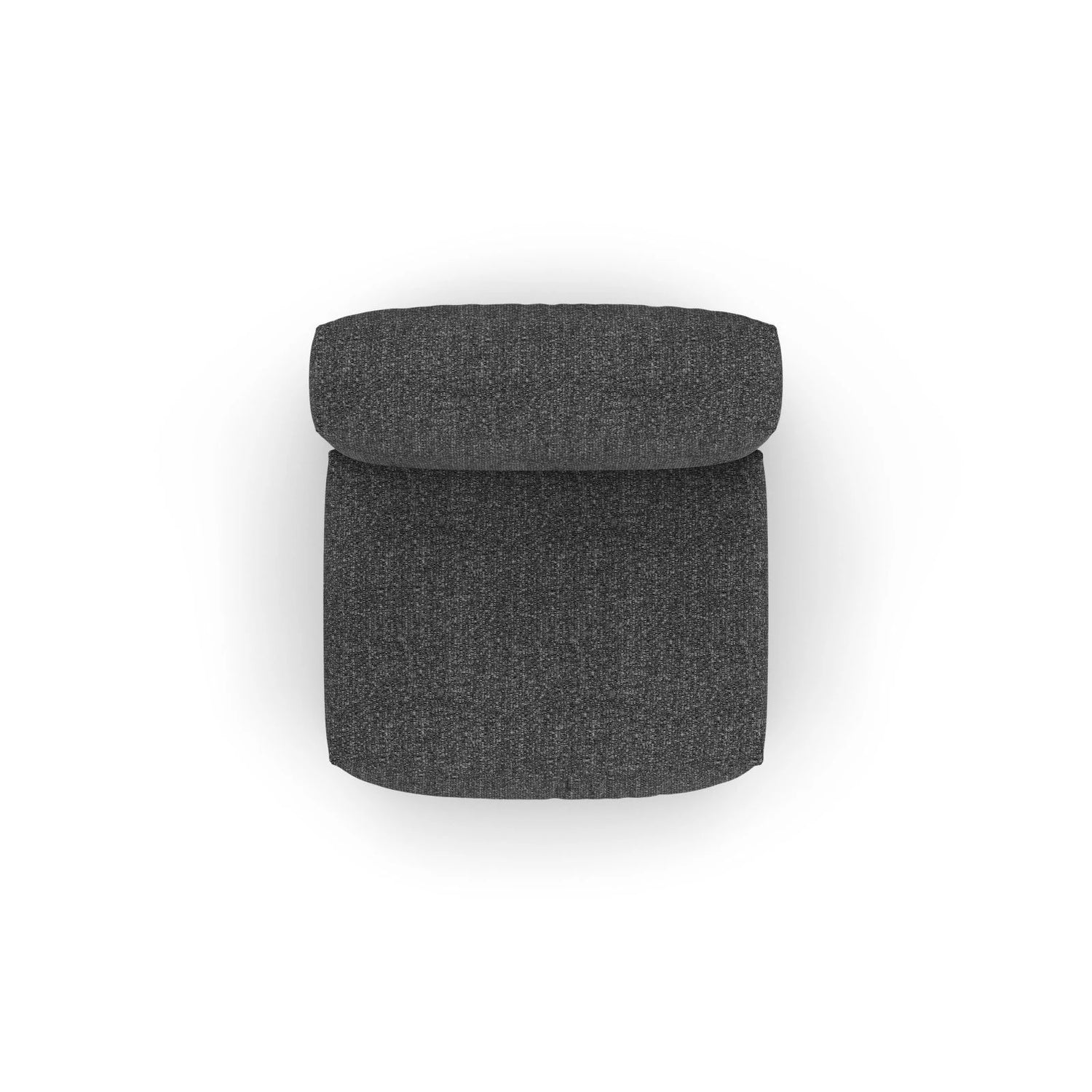 Martina Modulares Sofa Sitzelement, Sitztiefe 90 cm, aus Boucle in Anthrazit (Monet Anthracite), 120x90 cm von Micadoni – Bild 5