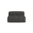 Martina Modulares Sofa Sitzelement, Sitztiefe 90 cm, aus Boucle in Anthrazit (Monet Anthracite), 132x120 cm von Micadoni – Bild 1
