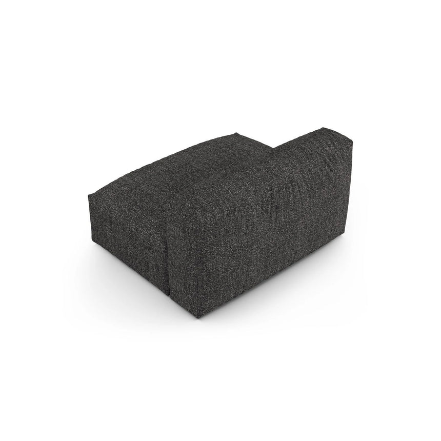 Martina Modulares Sofa Sitzelement, Sitztiefe 90 cm, aus Boucle in Anthrazit (Monet Anthracite), 132x120 cm von Micadoni – Bild 4