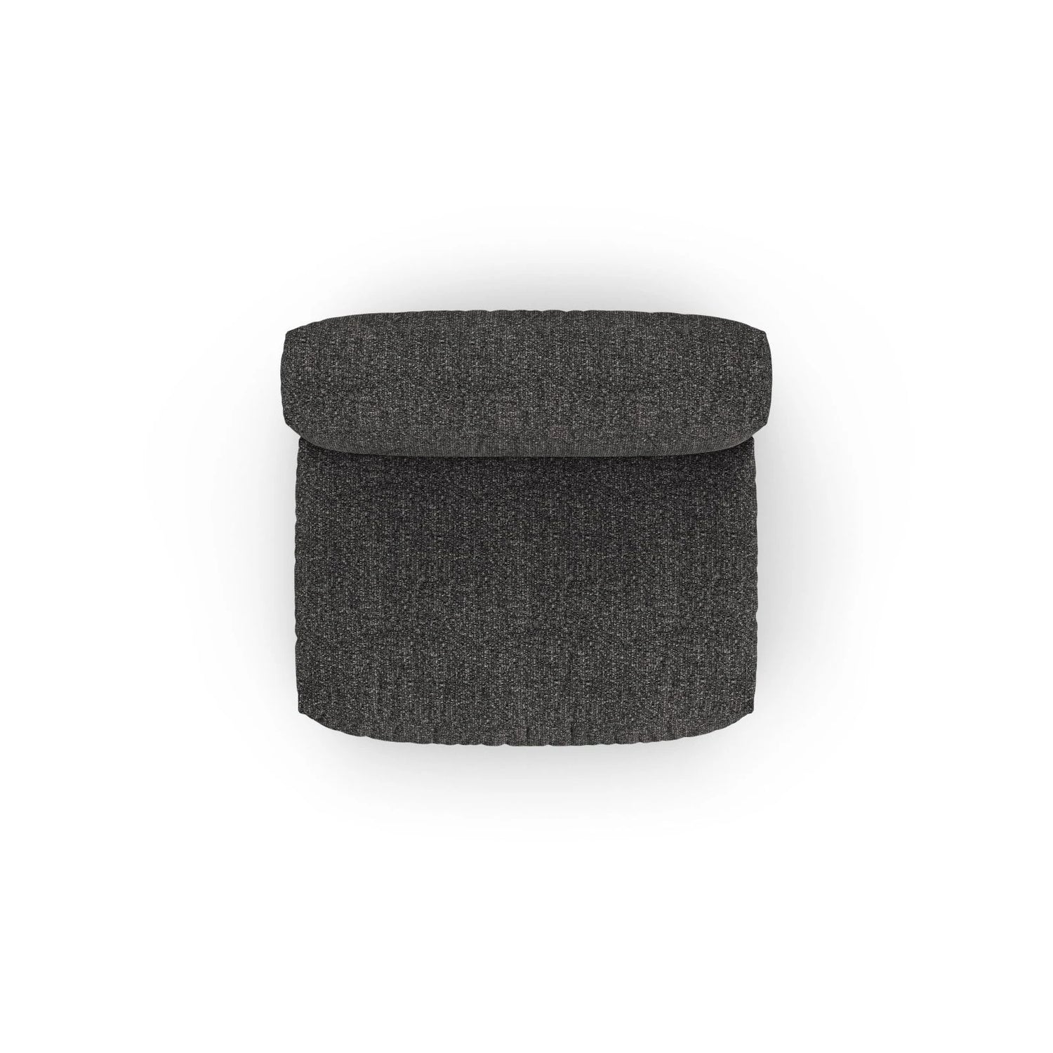 Martina Modulares Sofa Sitzelement, Sitztiefe 90 cm, aus Boucle in Anthrazit (Monet Anthracite), 132x120 cm von Micadoni – Bild 5