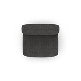 Martina Modulares Sofa Sitzelement, Sitztiefe 90 cm, aus Boucle in Anthrazit (Monet Anthracite), 132x120 cm von Micadoni – Bild 5