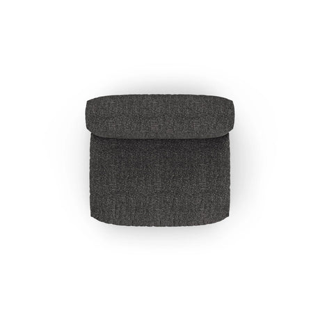 Martina Modulares Sofa Sitzelement, Sitztiefe 90 cm, aus Boucle in Anthrazit (Monet Anthracite), 132x120 cm von Micadoni – Bild 5