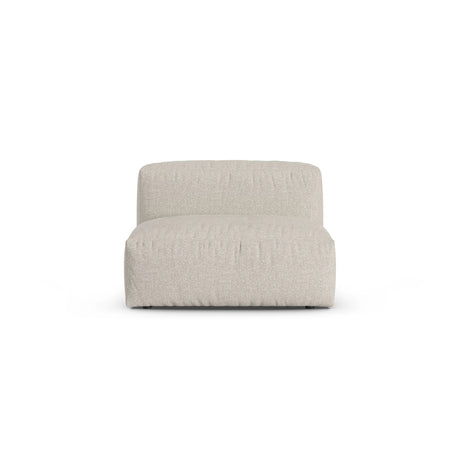 Martina Modulares Sofa Sitzelement, Sitztiefe 90 cm, aus Boucle in Beige (Monet Sand), 120x90 cm von Micadoni – Bild 1
