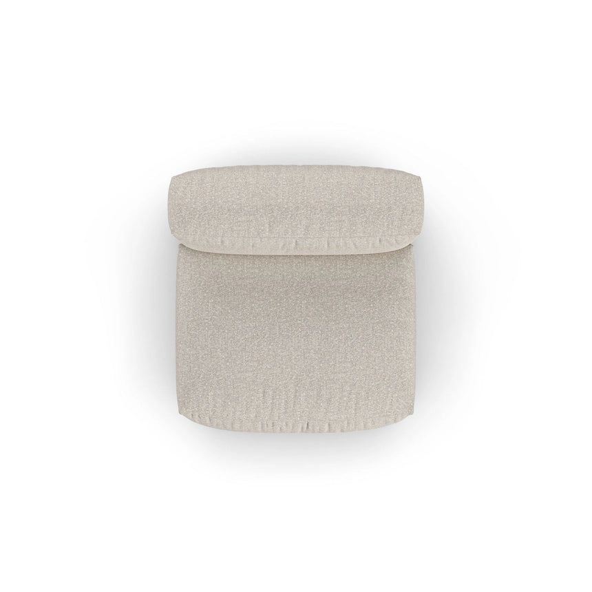Martina Modulares Sofa Sitzelement, Sitztiefe 90 cm, aus Boucle in Beige (Monet Sand), 120x90 cm von Micadoni – Bild 5