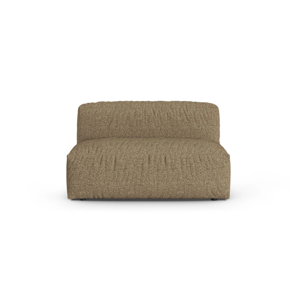 Martina Modulares Sofa Sitzelement, Sitztiefe 90 cm, aus Boucle in Cappuccino (Monet Cappucino), 132x120 cm von Micadoni – Bild 1