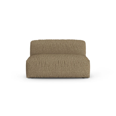 Martina Modulares Sofa Sitzelement, Sitztiefe 90 cm, aus Boucle in Cappuccino (Monet Cappucino), 132x120 cm von Micadoni – Bild 1
