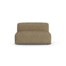 Martina Modulares Sofa Sitzelement, Sitztiefe 90 cm, aus Boucle in Cappuccino (Monet Cappucino), 132x120 cm von Micadoni – Bild 1