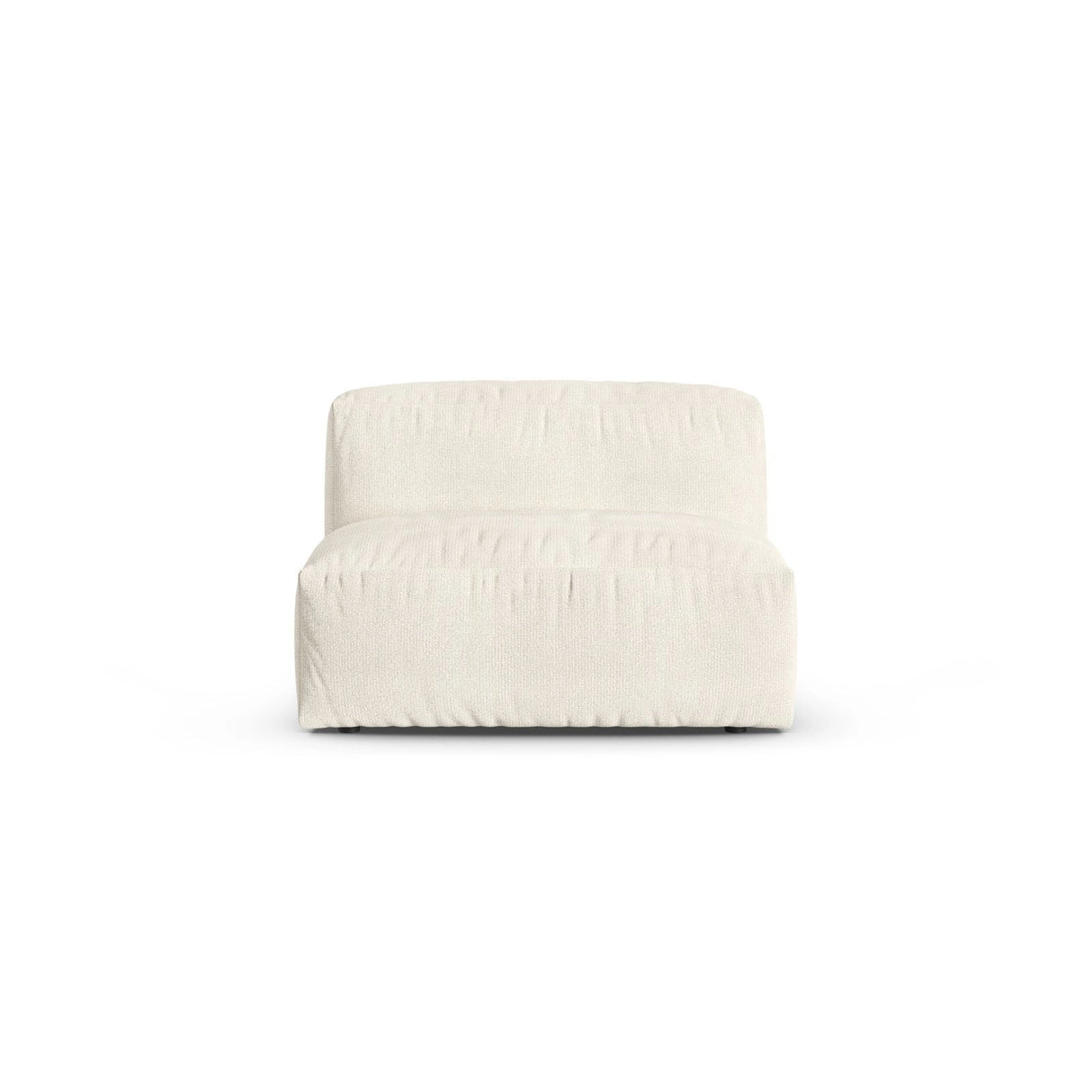 Martina Modulares Sofa Sitzelement, Sitztiefe 90 cm, aus Boucle in Elfenbein (Monet Nata), 120x90 cm von Micadoni – Bild 1