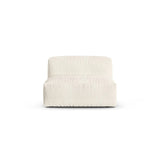 Martina Modulares Sofa Sitzelement, Sitztiefe 90 cm, aus Boucle in Elfenbein (Monet Nata), 120x90 cm von Micadoni – Bild 1