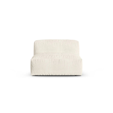 Martina Modulares Sofa Sitzelement, Sitztiefe 90 cm, aus Boucle in Elfenbein (Monet Nata), 120x90 cm von Micadoni – Bild 1