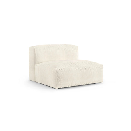 Martina Modulares Sofa Sitzelement, Sitztiefe 90 cm, aus Boucle in Elfenbein (Monet Nata), 120x90 cm von Micadoni – Bild 3