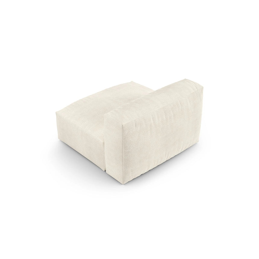 Martina Modulares Sofa Sitzelement, Sitztiefe 90 cm, aus Boucle in Elfenbein (Monet Nata), 120x90 cm von Micadoni – Bild 4