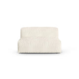 Martina Modulares Sofa Sitzelement, Sitztiefe 90 cm, aus Boucle in Elfenbein (Monet Nata), 132x120 cm von Micadoni – Bild 1