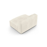 Martina Modulares Sofa Sitzelement, Sitztiefe 90 cm, aus Boucle in Elfenbein (Monet Nata), 132x120 cm von Micadoni – Bild 4