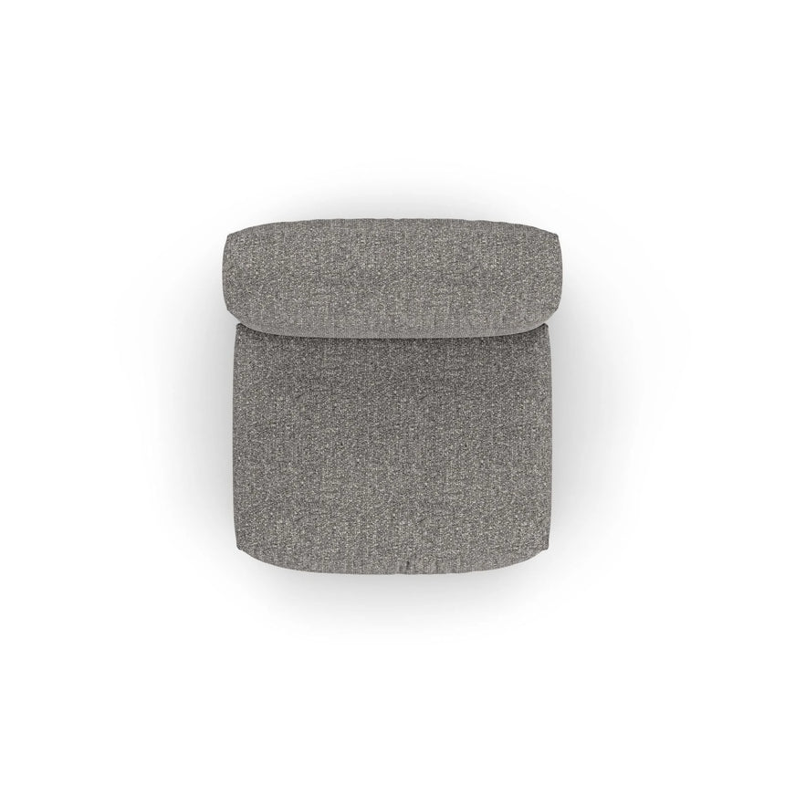 Martina Modulares Sofa Sitzelement, Sitztiefe 90 cm, aus Boucle in Graphit (Monet Graphite), 120x90 cm von Micadoni – Bild 5