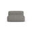 Martina Modulares Sofa Sitzelement, Sitztiefe 90 cm, aus Boucle in Graphit (Monet Graphite), 132x120 cm von Micadoni – Bild 1