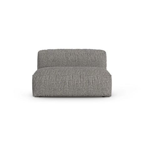 Martina Modulares Sofa Sitzelement, Sitztiefe 90 cm, aus Boucle in Graphit (Monet Graphite), 132x120 cm von Micadoni – Bild 1