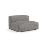 Martina Modulares Sofa Sitzelement, Sitztiefe 90 cm, aus Boucle in Graphit (Monet Graphite), 132x120 cm von Micadoni – Bild 3