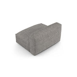 Martina Modulares Sofa Sitzelement, Sitztiefe 90 cm, aus Boucle in Graphit (Monet Graphite), 132x120 cm von Micadoni – Bild 4