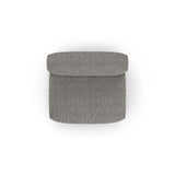 Martina Modulares Sofa Sitzelement, Sitztiefe 90 cm, aus Boucle in Graphit (Monet Graphite), 132x120 cm von Micadoni – Bild 5