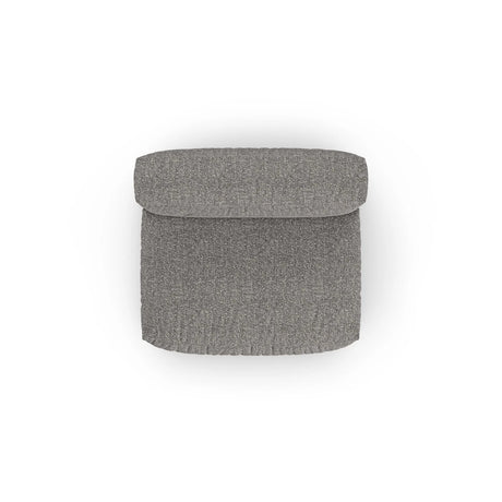 Martina Modulares Sofa Sitzelement, Sitztiefe 90 cm, aus Boucle in Graphit (Monet Graphite), 132x120 cm von Micadoni – Bild 5