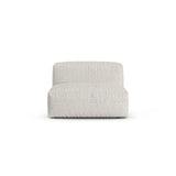 Martina Modulares Sofa Sitzelement, Sitztiefe 90 cm, aus Boucle in Grau Beige meliert (Monet Pearl), 120x90 cm von Micadoni – Bild 1