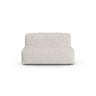 Martina Modulares Sofa Sitzelement, Sitztiefe 90 cm, aus Boucle in Grau Beige meliert (Monet Pearl), 132x120 cm von Micadoni – Bild 1