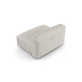 Martina Modulares Sofa Sitzelement, Sitztiefe 90 cm, aus Boucle in Grau Beige meliert (Monet Pearl), 132x120 cm von Micadoni – Bild 4