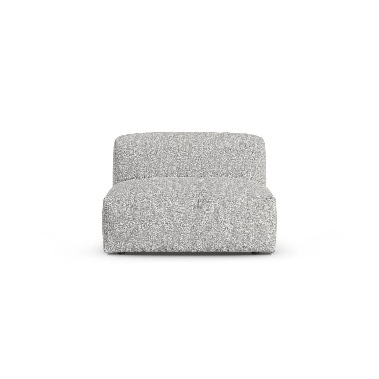 Martina Modulares Sofa Sitzelement, Sitztiefe 90 cm, aus Boucle in Silber (Monet Silver), 120x90 cm von Micadoni – Bild 1