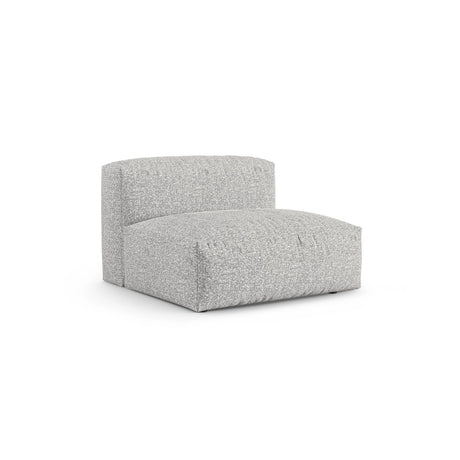Martina Modulares Sofa Sitzelement, Sitztiefe 90 cm, aus Boucle in Silber (Monet Silver), 120x90 cm von Micadoni – Bild 3