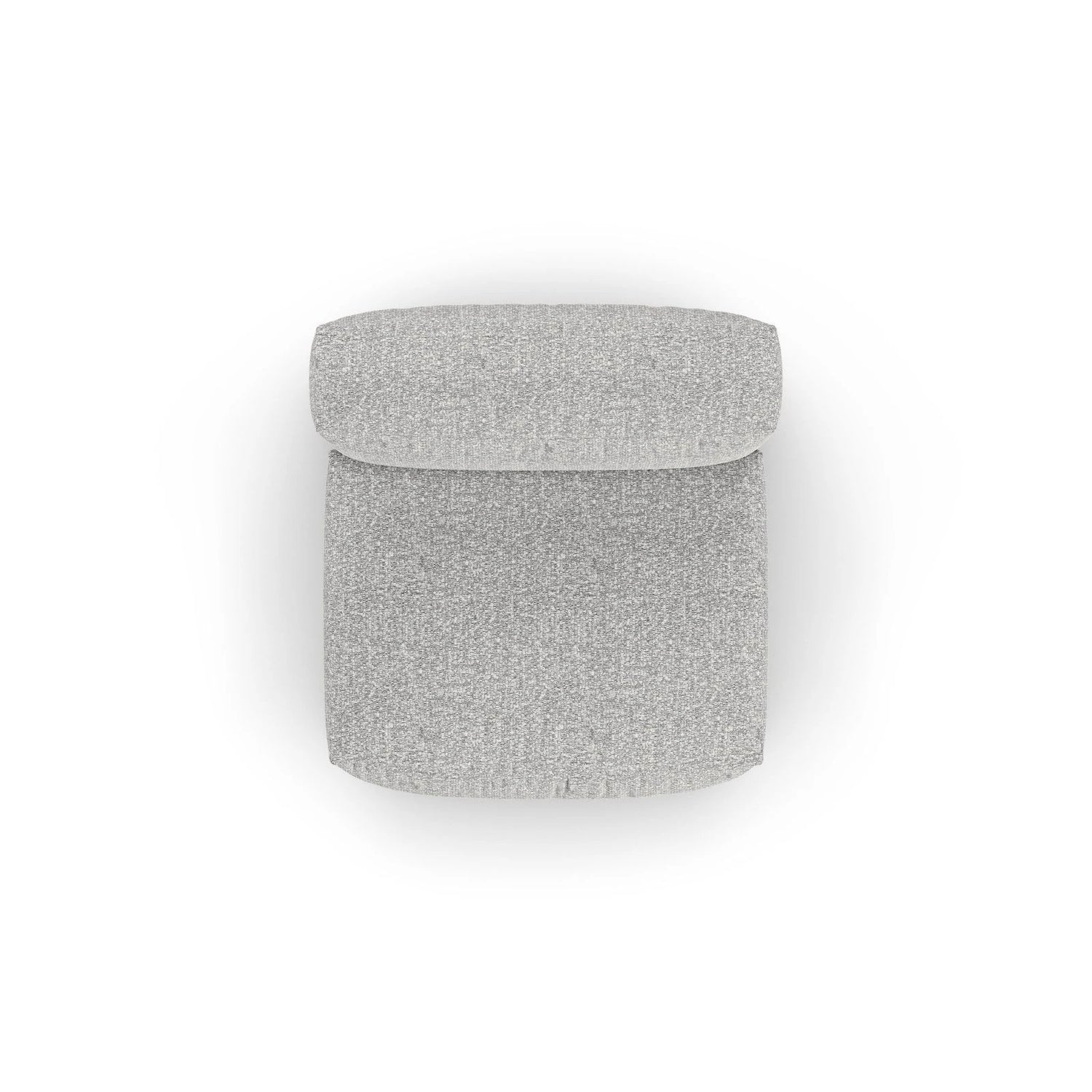 Martina Modulares Sofa Sitzelement, Sitztiefe 90 cm, aus Boucle in Silber (Monet Silver), 120x90 cm von Micadoni – Bild 5