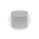 Martina Modulares Sofa Sitzelement, Sitztiefe 90 cm, aus Boucle in Silber (Monet Silver), 120x90 cm von Micadoni – Bild 5