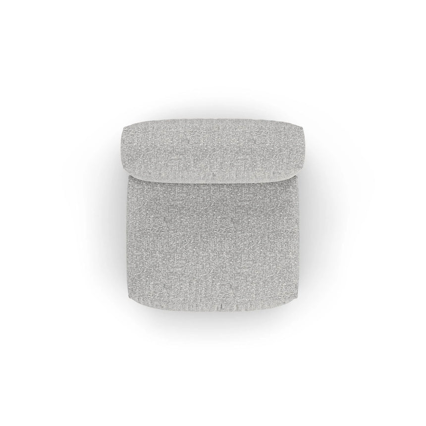 Martina Modulares Sofa Sitzelement, Sitztiefe 90 cm, aus Boucle in Silber (Monet Silver), 120x90 cm von Micadoni – Bild 5