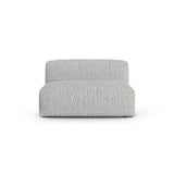 Martina Modulares Sofa Sitzelement, Sitztiefe 90 cm, aus Boucle in Silber (Monet Silver), 132x120 cm von Micadoni – Bild 1
