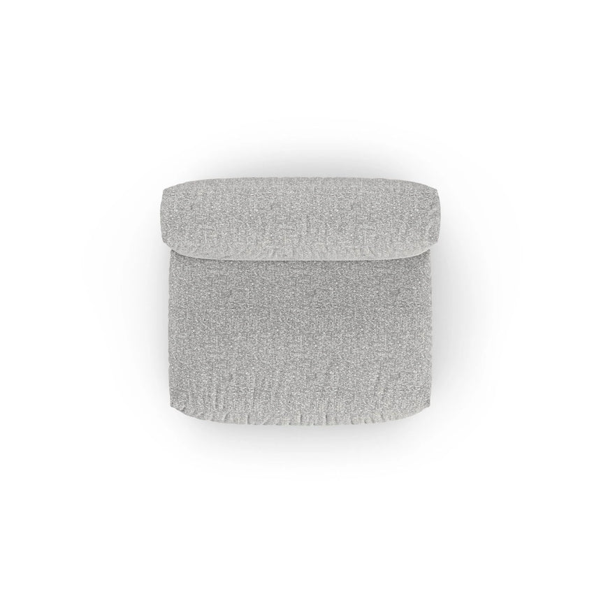 Martina Modulares Sofa Sitzelement, Sitztiefe 90 cm, aus Boucle in Silber (Monet Silver), 132x120 cm von Micadoni – Bild 5