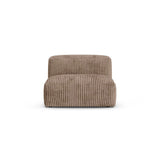 Martina Modulares Sofa Sitzelement, Sitztiefe 90 cm, aus Cord in Acorn (Tilia 17), 120x90 cm von Micadoni – Bild 1