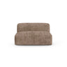 Martina Modulares Sofa Sitzelement, Sitztiefe 90 cm, aus Cord in Acorn (Tilia 17), 132x120 cm von Micadoni – Bild 1