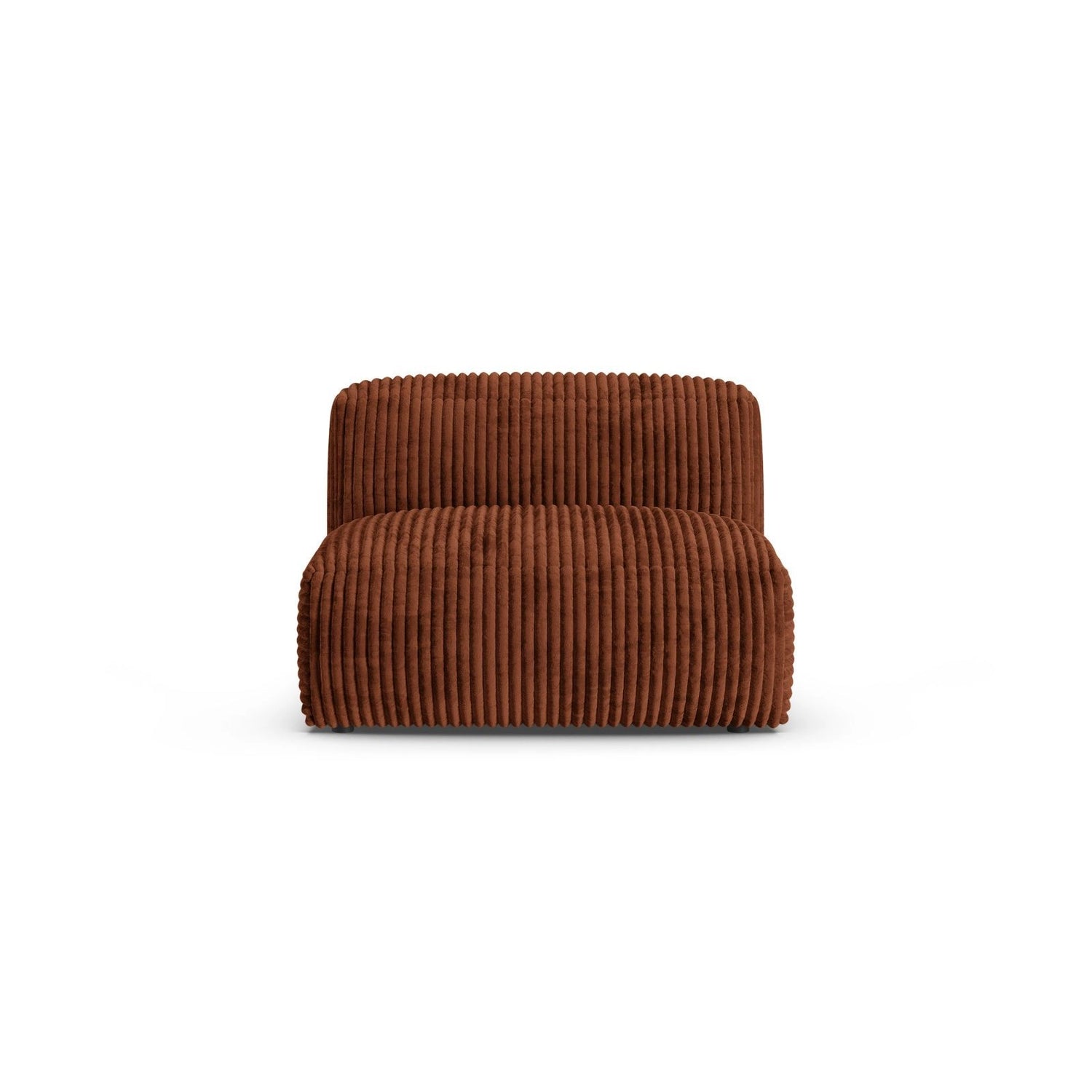 Martina Modulares Sofa Sitzelement, Sitztiefe 90 cm, aus Cord in Brick (Tilia 52), 120x90 cm von Micadoni – Bild 1