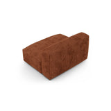 Martina Modulares Sofa Sitzelement, Sitztiefe 90 cm, aus Cord in Brick (Tilia 52), 132x120 cm von Micadoni – Bild 4